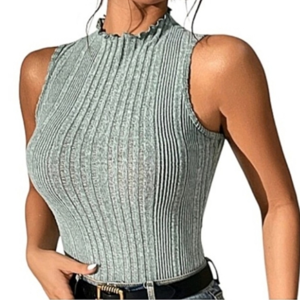 Women's Shein Sleeveless Sweater Top Size S
